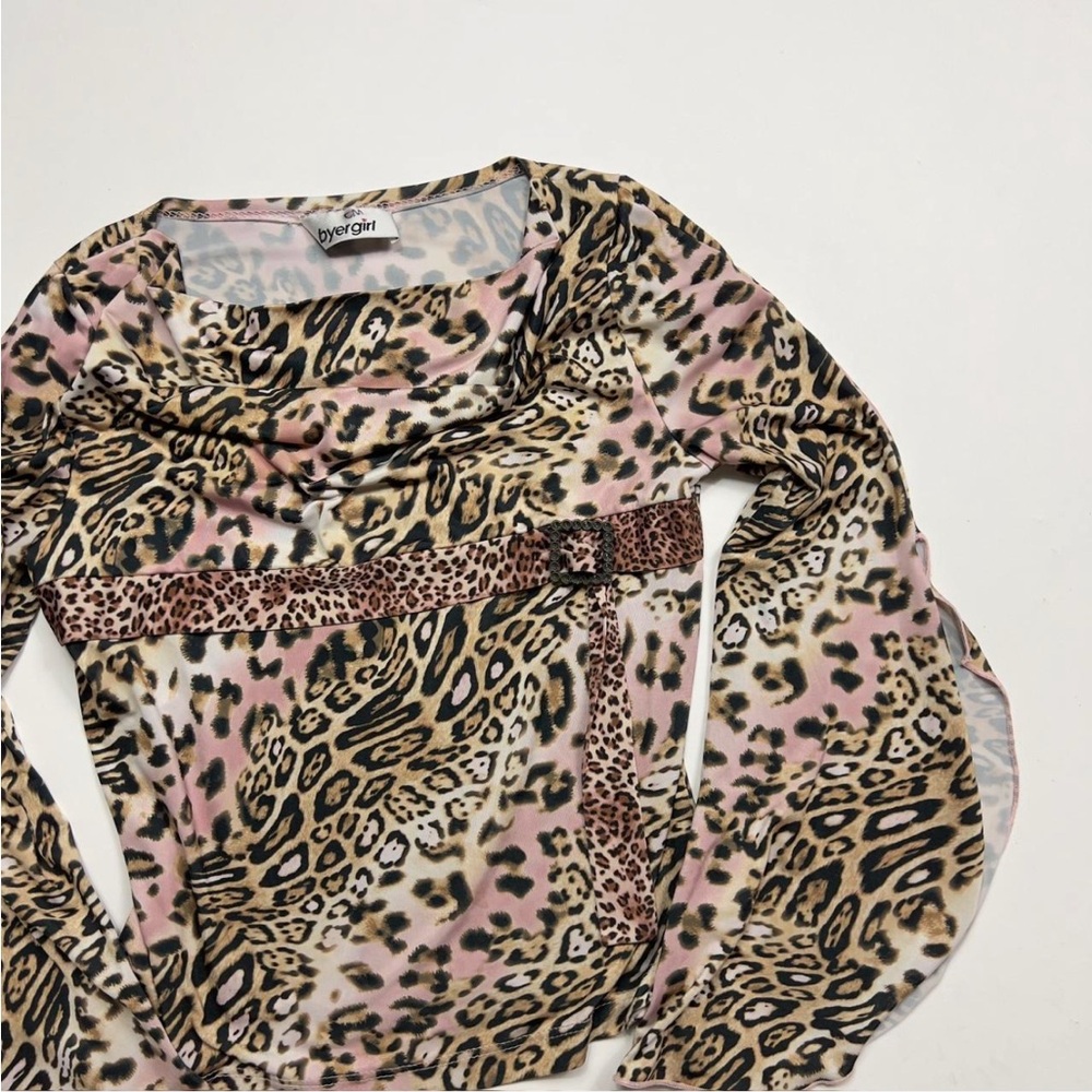Y2K Leopard Print Women's Top